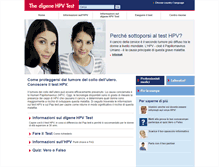 Tablet Screenshot of hpv-test.it